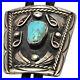 TRADITIONAL NAVAJO Darling Darlene TURQUOISE STERLING SILVER BOLO TIE