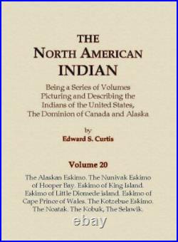 The North American Indian Volume 20 The Alaskan Eskimo, the Nunivak Eskimo
