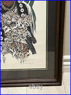 Troy Anderson American Indian Portrait Limited Edition Print, Signed, Framed