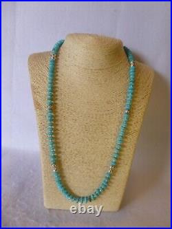 Turquoise and Sterling silver Native American Navajo Southwestern Style Necklace