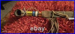 Two Native American Indian Hand Carved Peace Pipes