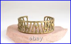 Unusual Brass Bracelet, possibly Pueblo
