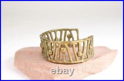 Unusual Brass Bracelet, possibly Pueblo