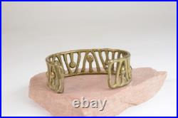 Unusual Brass Bracelet, possibly Pueblo