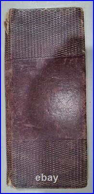 VINTAGE CATOOSA I. T. INDIAN TERRITORY OKLAHOMA BILLFOLD WALLET With EAGLE vafo