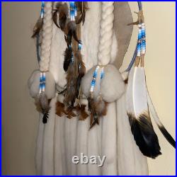 VTG Native American Craft Indian Dream Catcher Mandella Wall Hanging Large 45