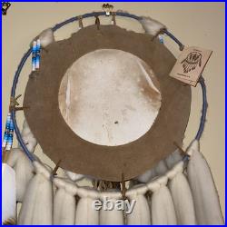 VTG Native American Craft Indian Dream Catcher Mandella Wall Hanging Large 45