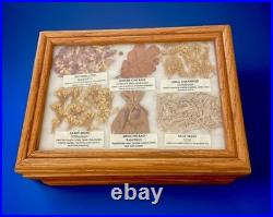 VTG Navajo Medicine Chart Wooden Box Arletta Henderson Native American 8x6x4