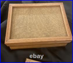 VTG Navajo Medicine Chart Wooden Box Arletta Henderson Native American 8x6x4