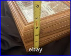 VTG Navajo Medicine Chart Wooden Box Arletta Henderson Native American 8x6x4