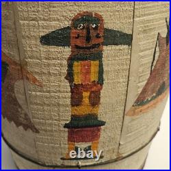 Vint Unami Lenape American Indian Child Handmade TomTom/Drum 1952 Bound Brook NJ