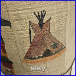 Vint Unami Lenape American Indian Child Handmade TomTom/Drum 1952 Bound Brook NJ