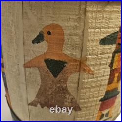 Vint Unami Lenape American Indian Child Handmade TomTom/Drum 1952 Bound Brook NJ