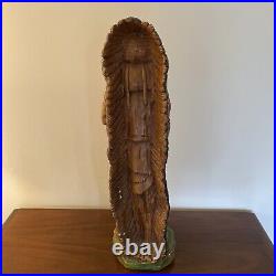 Vintage 1969 Progressive Art Products 22 Ceramic Native American Indian Chief