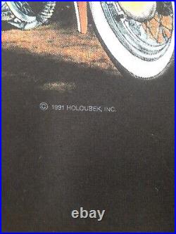 Vintage 1991 Harley Davidson American Heritage Indian Motorcycle Tshirt Sz L