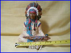 Vintage Detailed Native American Teepee Model Art Work Handmade Hand-sewn