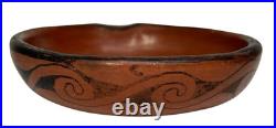 Vintage MARICOPA Redware Pottery ASHTRAY Native American Indian IDA REDBIRD