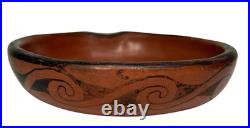 Vintage MARICOPA Redware Pottery ASHTRAY Native American Indian IDA REDBIRD