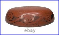 Vintage MARICOPA Redware Pottery ASHTRAY Native American Indian IDA REDBIRD