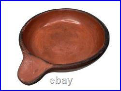 Vintage MARICOPA Redware Pottery ASHTRAY Native American Indian IDA REDBIRD