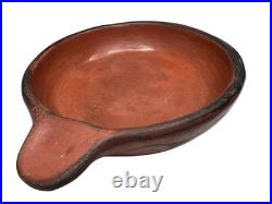 Vintage MARICOPA Redware Pottery ASHTRAY Native American Indian IDA REDBIRD