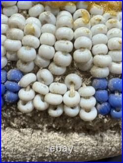 Vintage Native American Beaded Moccasins Medicine Wheel Sun Cross Cheyenne c1880