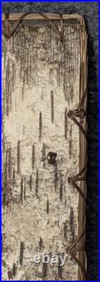 Vintage Native American Birch Bark Sweetgrass Picture Frame 6x8.5with Pucture