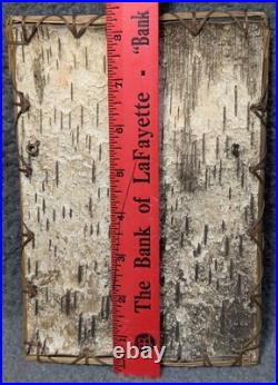 Vintage Native American Birch Bark Sweetgrass Picture Frame 6x8.5with Pucture