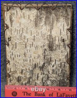 Vintage Native American Birch Bark Sweetgrass Picture Frame 6x8.5with Pucture
