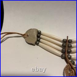 Vintage Native American Breastplate Handmade Buckskin Native