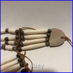 Vintage Native American Breastplate Handmade Buckskin Native