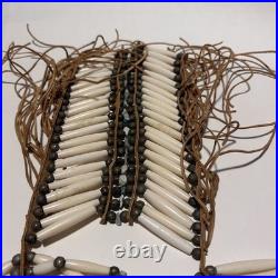 Vintage Native American Breastplate Handmade Buckskin Native