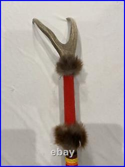 Vintage Native American Ceremonial Antler Stick 24