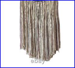 Vintage Native American Dream Catcher Quartz Feathers Wool Beads 19D x 55L