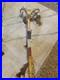 Vintage Native American Elk Antler Medicine Ceremonial Dance Stick Feathers