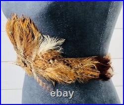 Vintage Native American Feather Headdress Indigenous Native American Bonnet