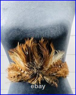 Vintage Native American Feather Headdress Indigenous Native American Bonnet