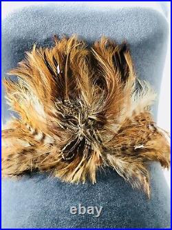 Vintage Native American Feather Headdress Indigenous Native American Bonnet