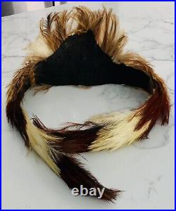 Vintage Native American Feather Headdress Indigenous Native American Bonnet