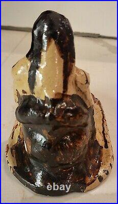 Vintage Native American Glazed Pottery Ceramic Story Teller Ritual Figurine