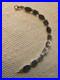 Vintage Native American Indian 9.25 Sterling Silver Bracelet Blue Stones 7 1/4