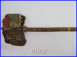 Vintage Native American Indian Hand Painted Souvenir Axe 36