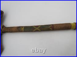 Vintage Native American Indian Hand Painted Souvenir Axe 36