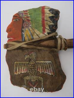 Vintage Native American Indian Hand Painted Souvenir Axe 36