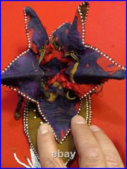 Vintage Native American Indian Style Bead Suede Pouch /Medicine Bag