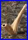 Vintage Native American Maine Whitetail Deer Antler Peace Pipe Standing 8.25