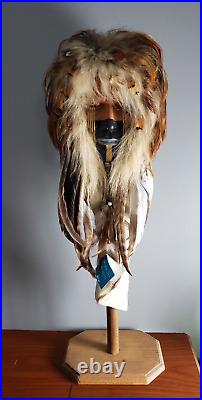 Vintage Native American Mask Spirit Stick R&G Cobain Reproduction