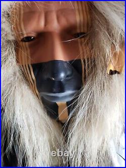 Vintage Native American Mask Spirit Stick R&G Cobain Reproduction