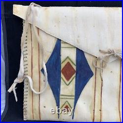 Vintage Native American Rawhide Painted Parfleche Envelope Pouch READ