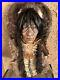 Vintage Native American Spirit Mask Wall Hanging Real Fur Unsigned